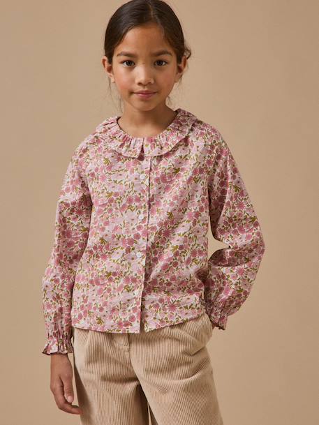 Fille-Chemise, blouse, tunique-Chemise en tissu liberty fille