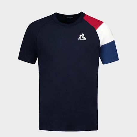T-shirt manches raglan en jersey de coton sélection tee Bleu marine 6 - vertbaudet enfant 
