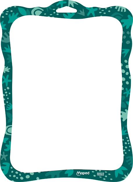 Fille-Accessoires-Fourniture scolaire-Matériel de géométrie-Ardoise smiling planet recyclable