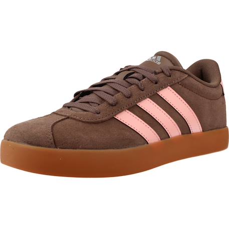 Baskets fille en cuir court Marron 4 - vertbaudet enfant 