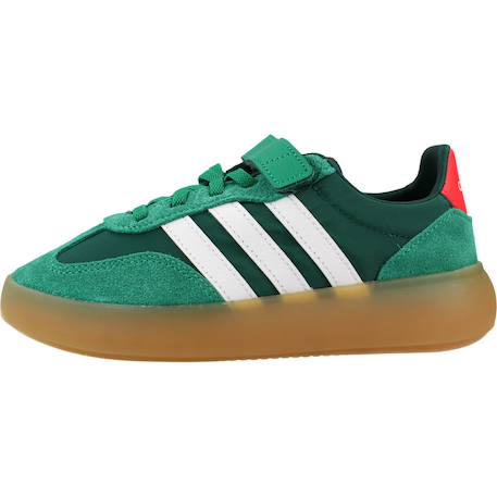 Baskets garçon en cuir Vert green 2 - vertbaudet enfant 