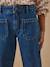 Pantalon droit fille en denim Denim stone+Ecru 3 - vertbaudet enfant 