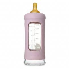 Puériculture-Repas-Biberon en verre avec housse de protection - 250 ml
