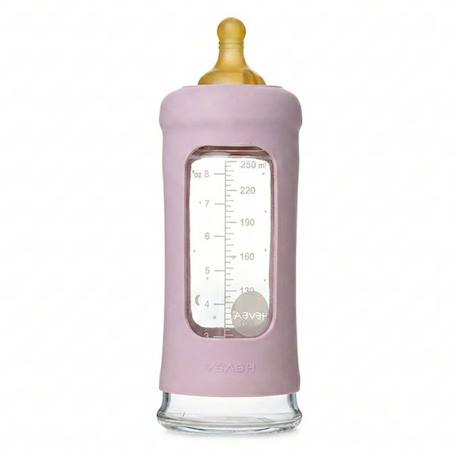Biberon en verre avec housse de protection - 250 ml Rose 1 - vertbaudet enfant 