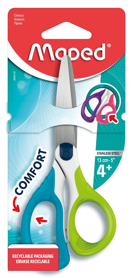 Fille-Accessoires-Fourniture scolaire-Matériel de géométrie-Ciseaux enfants sensoft asymétriques