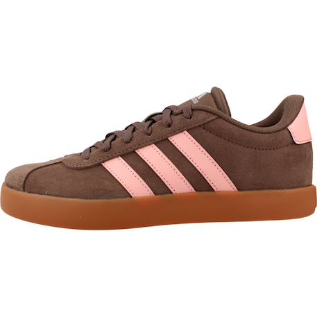 Baskets fille en cuir court Marron 2 - vertbaudet enfant 
