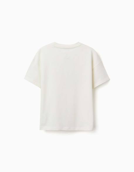 T-shirt en coton avec imprimé mario kart Blanc 2 - vertbaudet enfant 