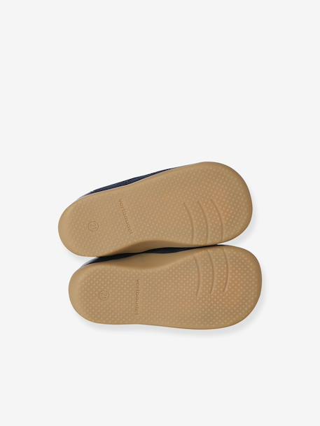 Bottillons lacés cuir souple bébé premiers pas bleu+lot bleu+marine 5 - vertbaudet enfant 