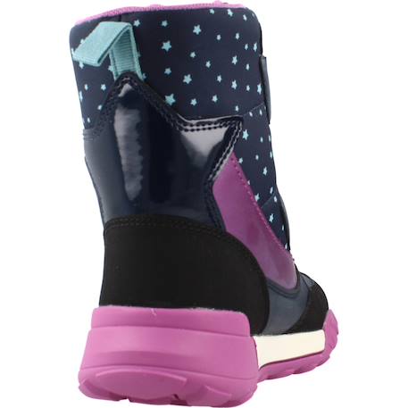 Bottes fille imperméables  à scratchs j trekkyup Multicolore+Noir 3 - vertbaudet enfant 