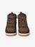 Baskets enfant garçon synthétiques montantes élastiquées et zippées marron 4 - vertbaudet enfant 