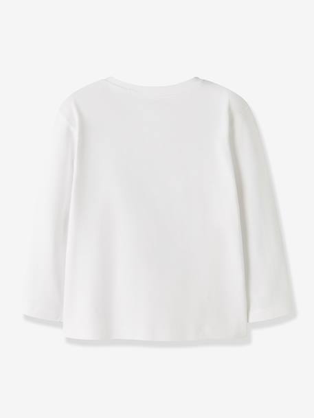 T-shirt à manches longues fille name it blanc+bleu grisé+rose poudré+vert sauge 2 - vertbaudet enfant 