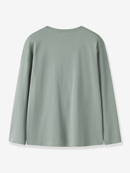 T-shirt à manches longues pour garçon name it anthracite+écru+vert+vert sauge 7 - vertbaudet enfant 