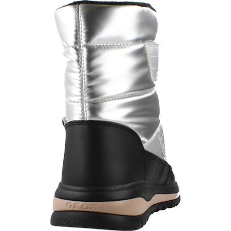 Bottes fille à scratchs j adelhide Argent+Noir 3 - vertbaudet enfant 