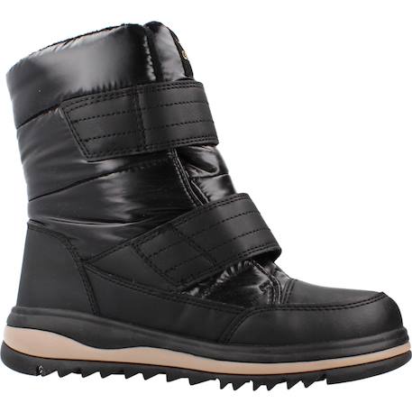 Bottes fille à scratchs j adelhide Argent+Noir 11 - vertbaudet enfant 
