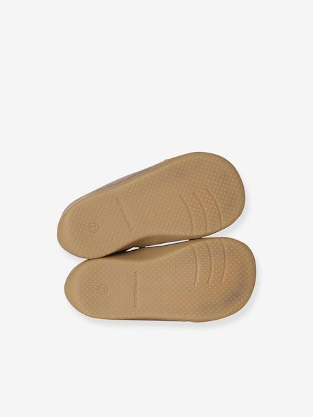 Boots souples en cuir zippées et élastiquées beige+camel+marine 5 - vertbaudet enfant 