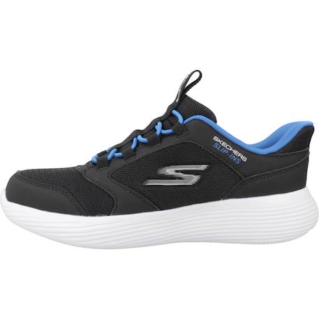 Baskets basses à lacets Noir bleu+Noir et rouge 2 - vertbaudet enfant 
