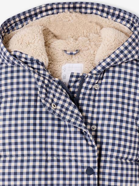 Doudoune à capuche fille bleu 4 - vertbaudet enfant 