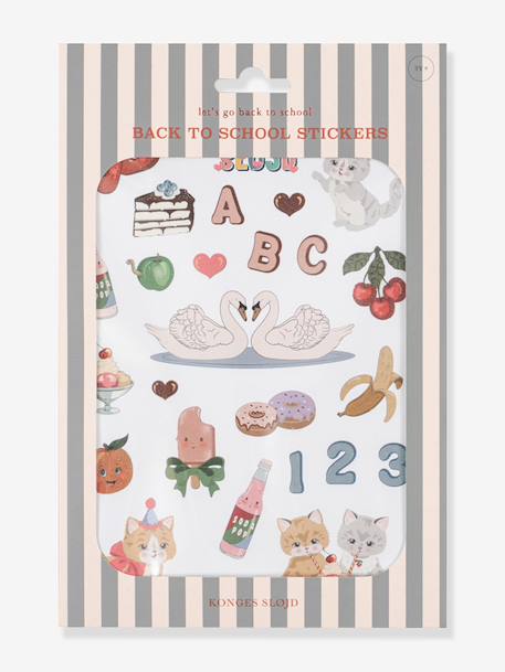 Pochette de 110 stickers école bleu+gris 1 - vertbaudet enfant 