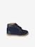Bottillons lacés cuir souple bébé premiers pas bleu+lot bleu+marine 2 - vertbaudet enfant 