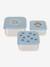 Lot de 3 boîtes à goûter en inox LÄSSIG bleu+lilas+rose+vert d'eau 1 - vertbaudet enfant 