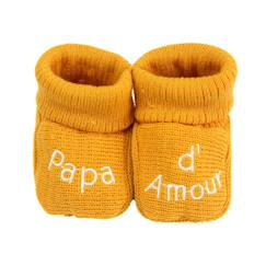 Chaussures-Chaussons naissance - message papa d'amour