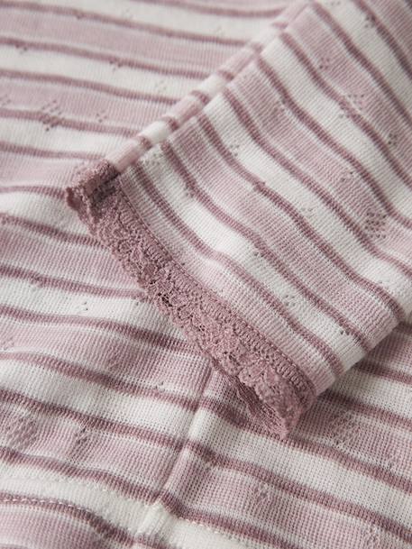 Legging en laine mérinos fille name it rayé blanc 3 - vertbaudet enfant 