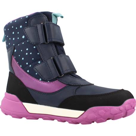 Bottes fille imperméables  à scratchs j trekkyup Multicolore+Noir 5 - vertbaudet enfant 
