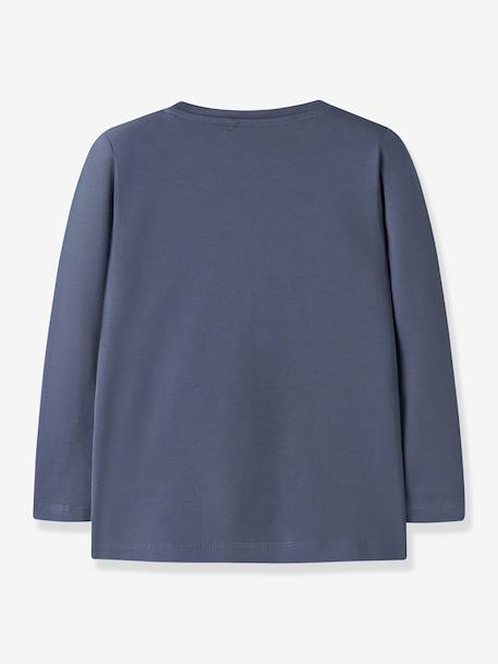 T-shirt manches longues garçon name it bleu grisé+grenadine+marine 2 - vertbaudet enfant 