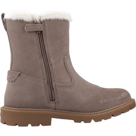 Bottes fille zippées j shaylax Marron+Noir 1 - vertbaudet enfant 