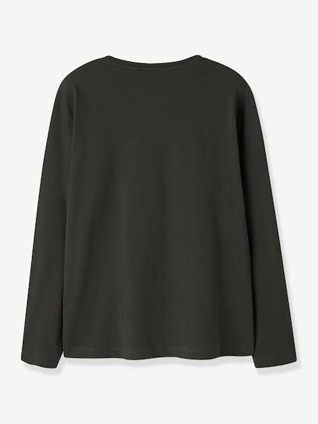 T-shirt à manches longues pour garçon name it anthracite+écru+vert+vert sauge 2 - vertbaudet enfant 