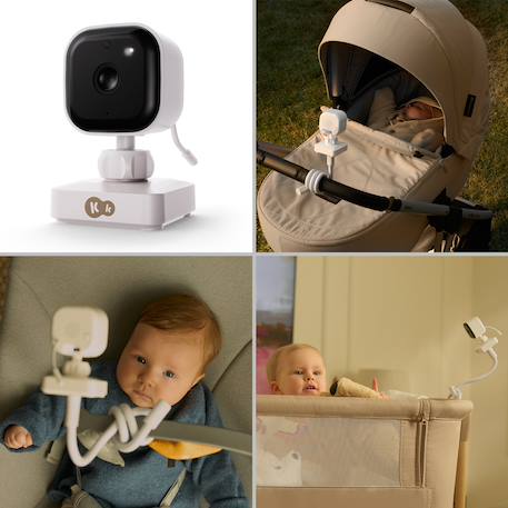 Babyphone Portable NITEEYE TRAVEL avec Écran 4,3 Pouces, Vision Nocturne, Audio Bidirectionnel et Mode VOX Blanc+Blanc, noir 2 - vertbaudet enfant 