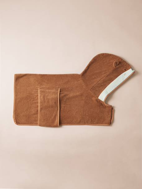 Cape de bain chien coton cappuccino 1 - vertbaudet enfant 