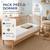 Pack matelas déhoussable bamboo + drap-housse imperméable taupe Blanc 2 - vertbaudet enfant 