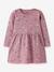 Robe fille à manches longues name it bleu grisé+mauve+vert sauge 4 - vertbaudet enfant 