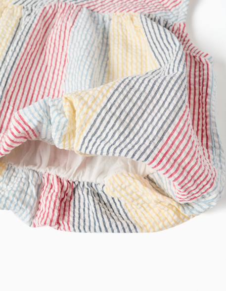 Blouse sans manches en coton à rayures you&me Rouge 4 - vertbaudet enfant 