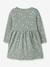 Robe fille à manches longues name it bleu grisé+mauve+vert sauge 8 - vertbaudet enfant 