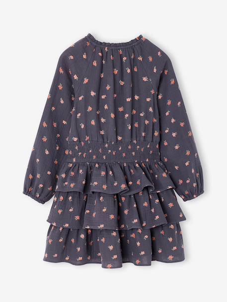 Ensemble robe et veste fille bleu ardoise 6 - vertbaudet enfant 