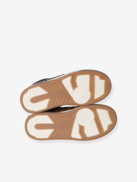 Baskets enfant garçon synthétiques montantes élastiquées et zippées marron 5 - vertbaudet enfant 