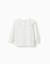 T-shirt à manches longues avec col maxi en broderie anglaise Blanc 2 - vertbaudet enfant 