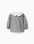 Chemise en coton à motif vichy avec imprimé floral Bleu foncé 2 - vertbaudet enfant 