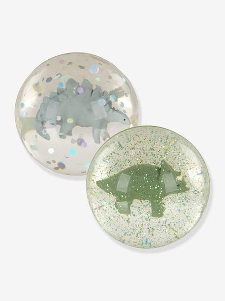 Lot 2 balles rebondissantes blanc+rouge+vert 6 - vertbaudet enfant 