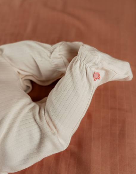 Pyjama bébé jersey fantaisie Ecru 4 - vertbaudet enfant 