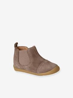 Chaussures-Chaussures bébé 17-26-Marche garçon 19-26-Boots, bottines et bottes-Boots souples en cuir zippées et élastiquées