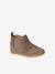 Boots souples en cuir zippées et élastiquées beige+camel+marine 1 - vertbaudet enfant 