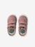 Baskets bébé fille cuir à scratchs blanc+or+rose poudré 17 - vertbaudet enfant 