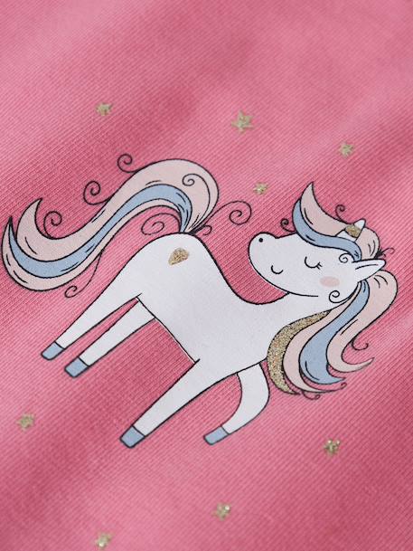 T-shirt manches longues fille name it blanc+bleu pâle+mauve+rose bonbon 5 - vertbaudet enfant 