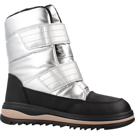 Bottes fille à scratchs j adelhide Argent+Noir 5 - vertbaudet enfant 
