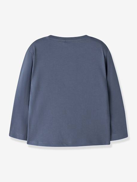 T-shirt à manches longues fille name it blanc+bleu grisé+rose poudré+vert sauge 5 - vertbaudet enfant 