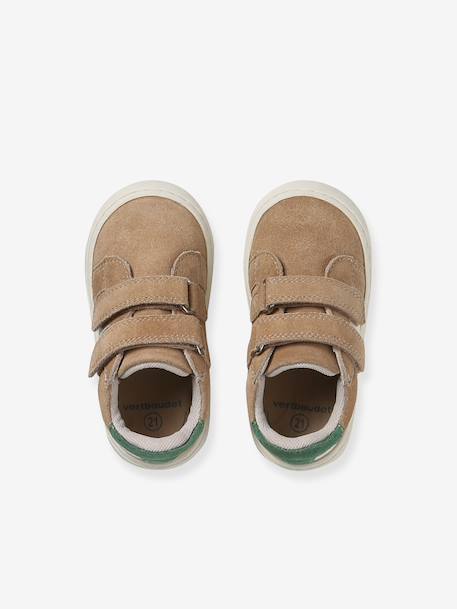 Chaussures bébé cuir à scratchs sable 4 - vertbaudet enfant 