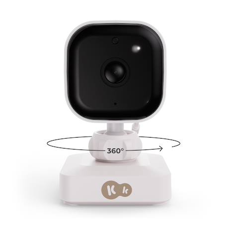 Babyphone Portable NITEEYE TRAVEL avec Écran 4,3 Pouces, Vision Nocturne, Audio Bidirectionnel et Mode VOX Blanc+Blanc, noir 3 - vertbaudet enfant 